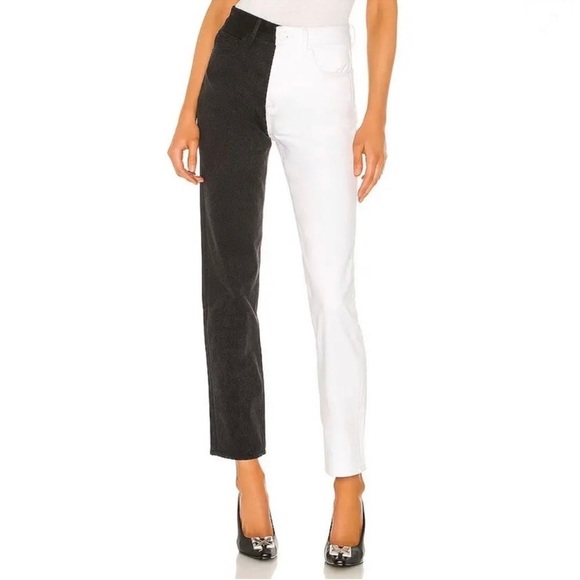 Lovers and Friends ,Black and White Two-Tone Pants - Picture 2 of 14